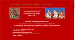 Desktop Screenshot of learncarnaticmusic-online.com
