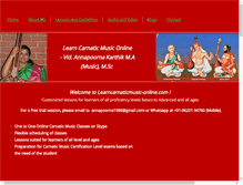 Tablet Screenshot of learncarnaticmusic-online.com